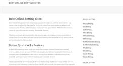 Desktop Screenshot of bestonlinebettingsites.com